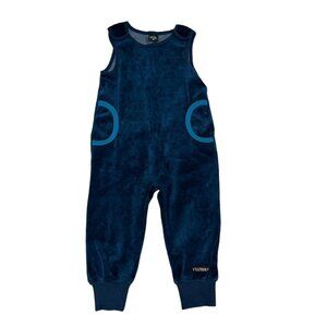 Villervalla Marine Velour Playsuit Romper Blue Size 86 1.5 Years
